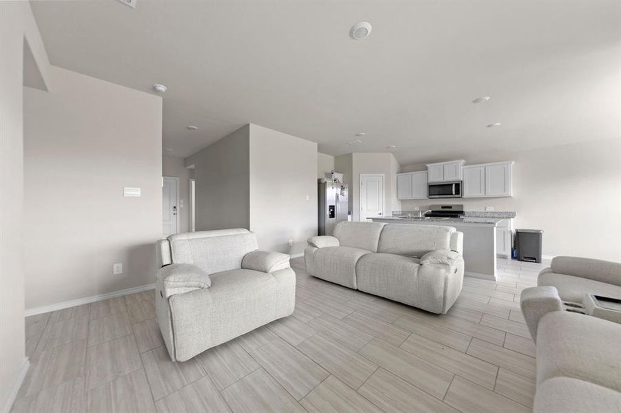 Furnished interior view inside a new home in Rosewood at Beltmill, Fort Worth (Image 12).