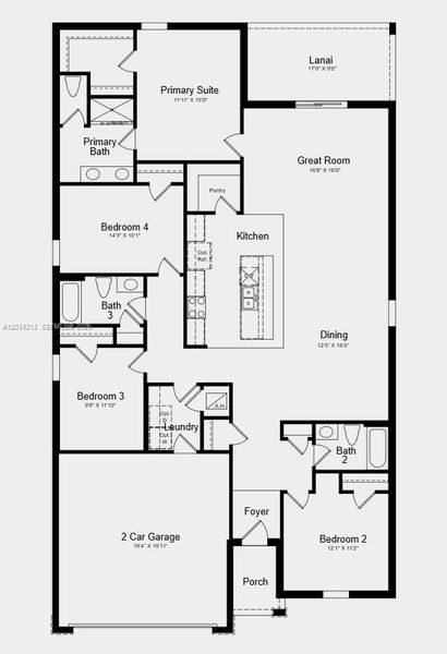 Floor Plan - Additional Highlights Include: window blinds throughout the whole house and all appliances included Floor Plan - Additional Highlights Include: window blinds throughout the whole house and all appliances included