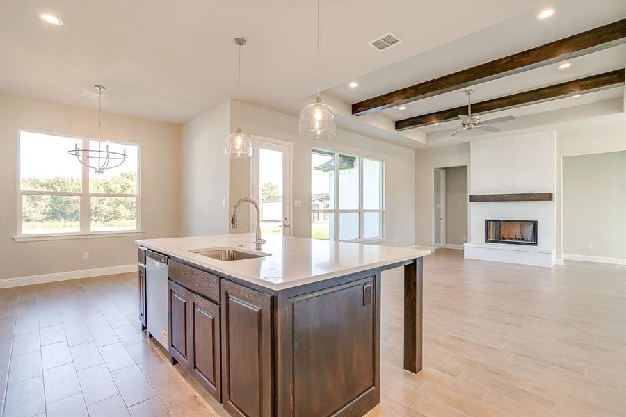 Furnished interior view inside a new home in , Weatherford (Image 10).