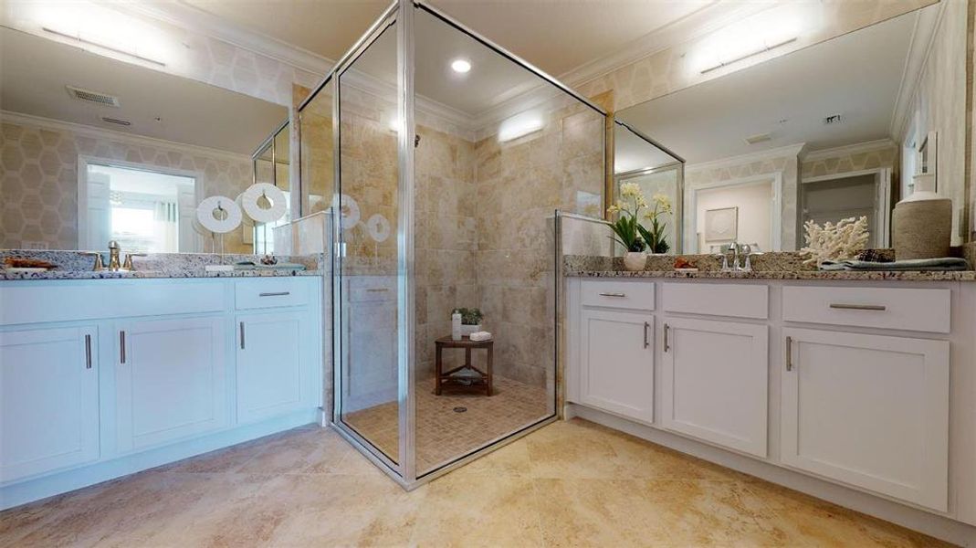 Furnished interior view inside a new home in Wellen Park Golf & Country Club, Venice (Image 27).