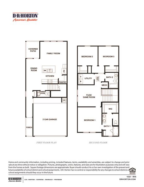 2D floor plan layout of this home in Grand West, Houston, TX (Image 2). 2D floor plan layout of this home in Grand West, Houston, TX (Image 2).