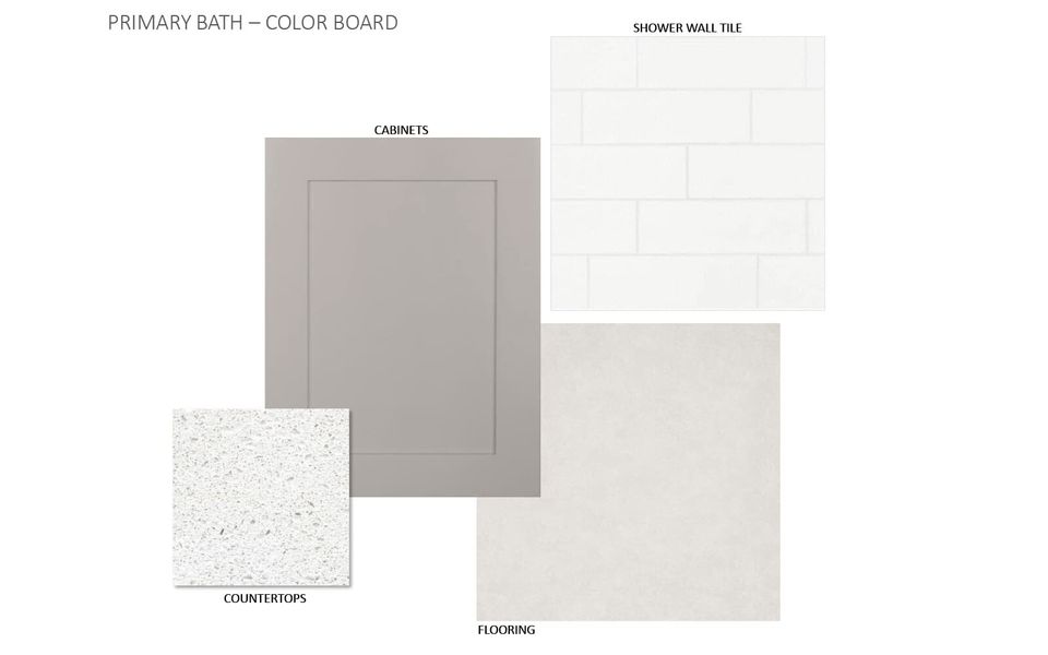 Sample of building materials used in homes in Urban Courtyard Homes at Easton Park, Austin (Image 4).