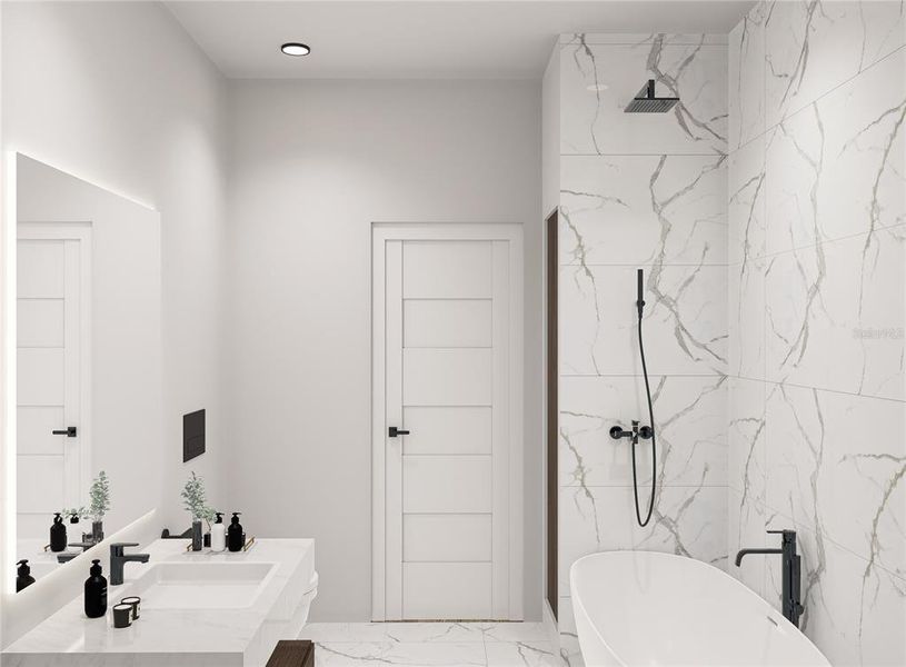 Furnished interior view inside a new home in , Tampa (Image 7).