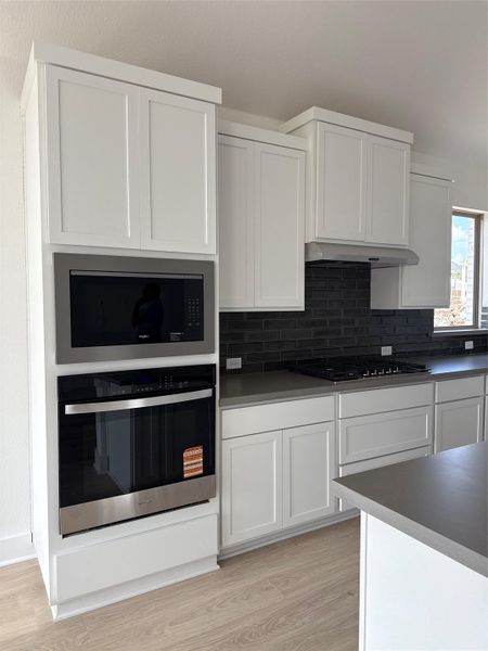Stainless steel features in Open Concept Kitchen