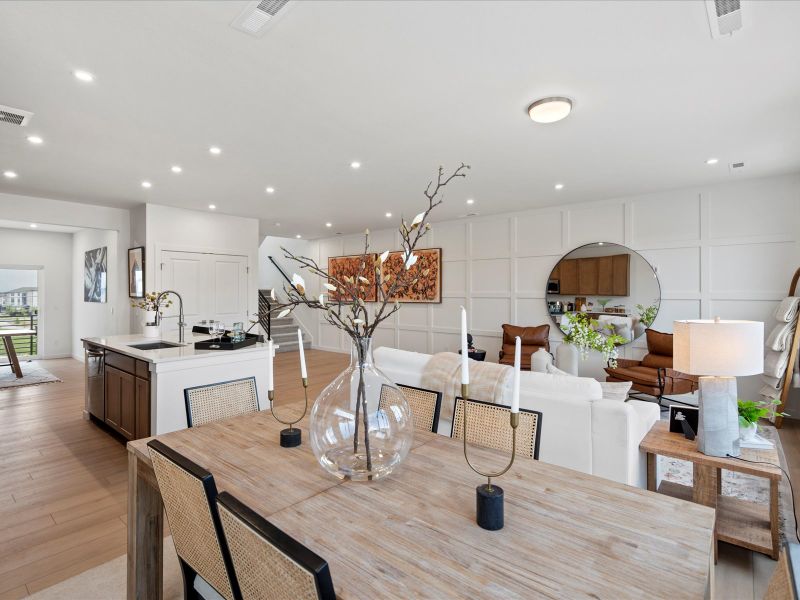 Furnished interior view inside a new home in Parkside at Victory Ridge, Colorado Springs (Image 2).
