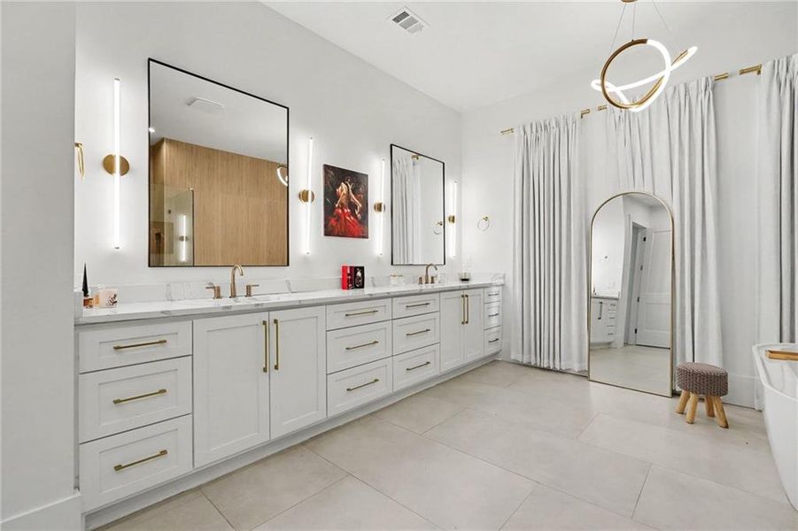 Furnished interior view inside a new home in , Alpharetta (Image 40).