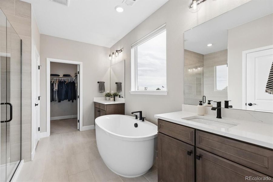 Furnished interior view inside a new home in , Littleton (Image 39).