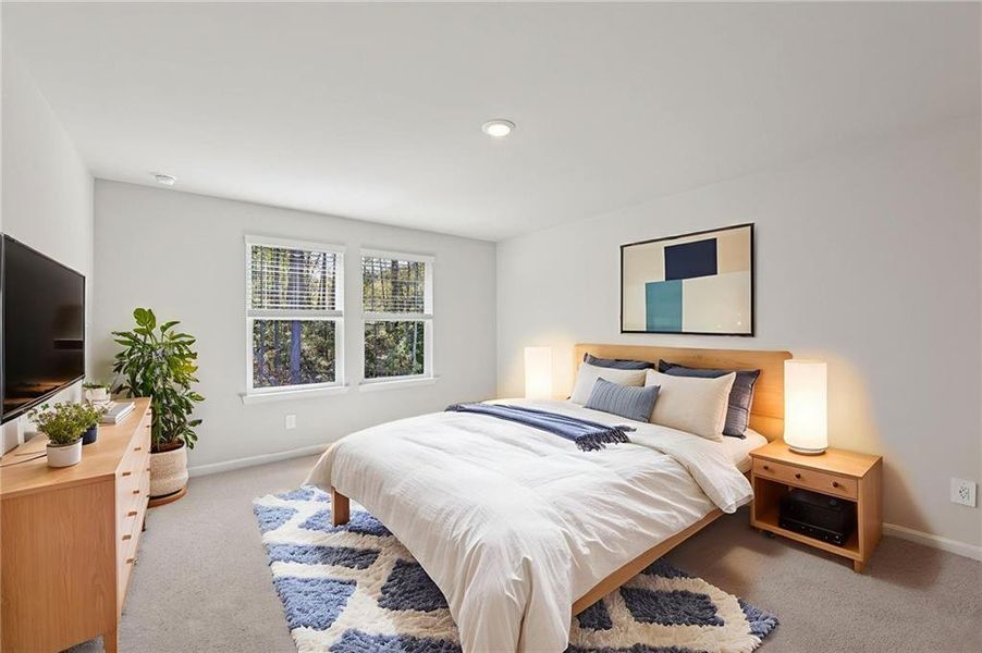 Furnished interior view inside a new home in The Oaks at Dawson, Dawsonville (Image 13).