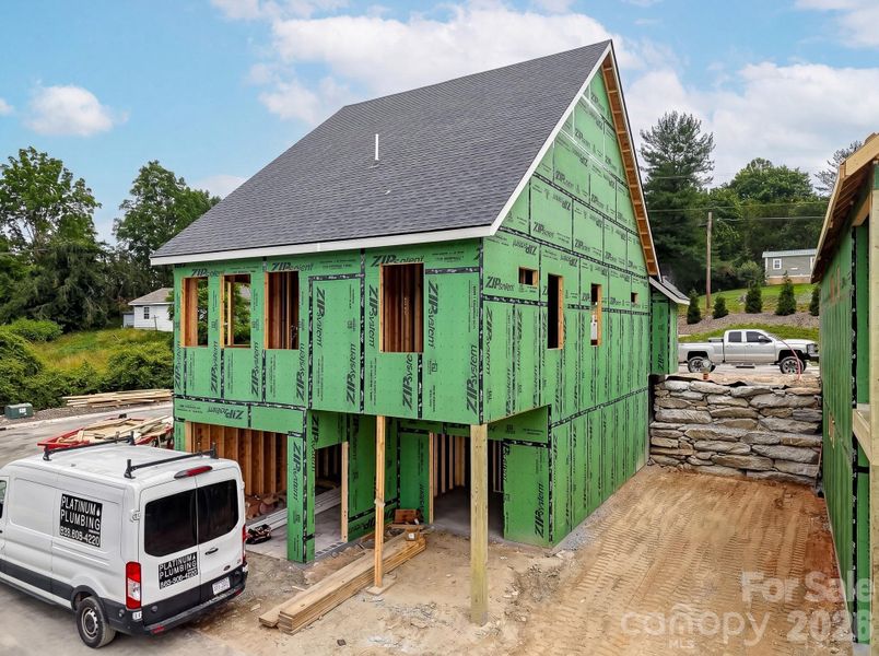 In-progress construction of a new home in , Hendersonville, NC (Image 6). In-progress construction of a new home in , Hendersonville, NC (Image 6).