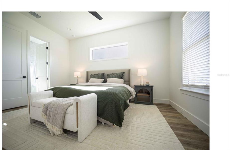 Furnished interior view inside a new home in , Oxford (Image 40).