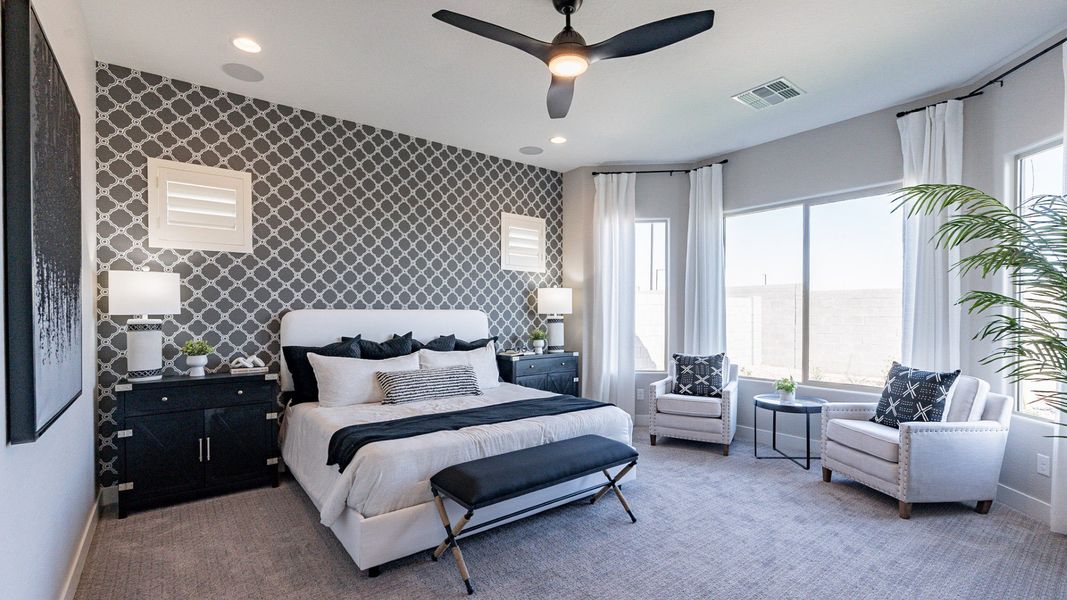 Representative furnished interior of a home built from the Crimson by DRB Homes in Arroyo Seco - Palazzo, Buckeye (Image 18).