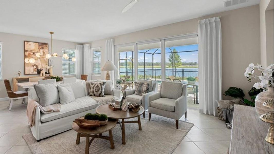 Furnished interior view inside a new home in Rye Ranch, Parrish (Image 18).