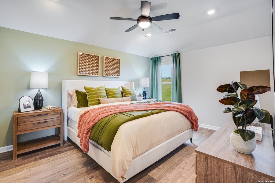 Furnished interior view inside a new home in Red Hawk Landing, San Antonio (Image 19).