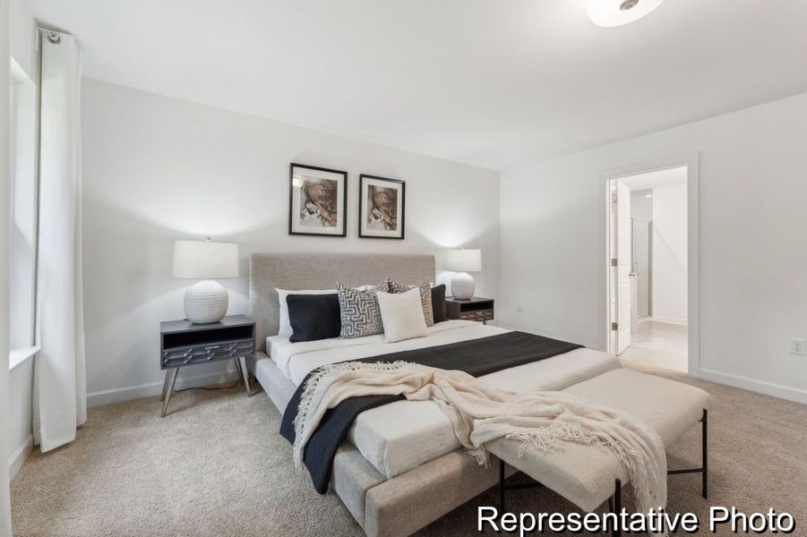 Furnished interior view inside a new home in Edgewater - Lakeview Point, Lancaster (Image 12).