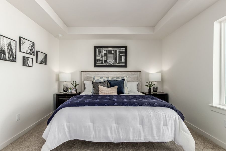 Furnished interior view inside a new home in Parkside at Victory Ridge, Colorado Springs (Image 14).