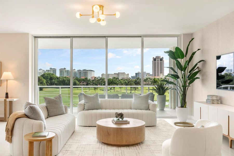 Seating Area with iconic Tower