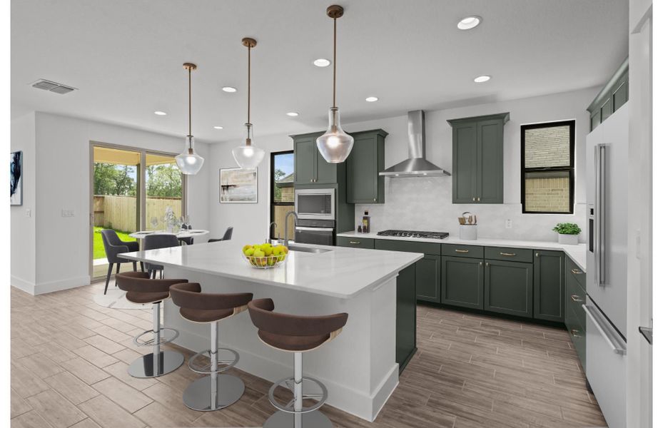 Furnished interior view inside a new home in Davis Ranch, San Antonio (Image 8). Furnished interior view inside a new home in Davis Ranch, San Antonio (Image 8).