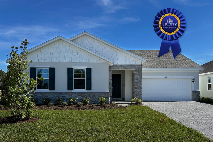 Beautiful Curb Appeal of a Central Florida Single-Family Home