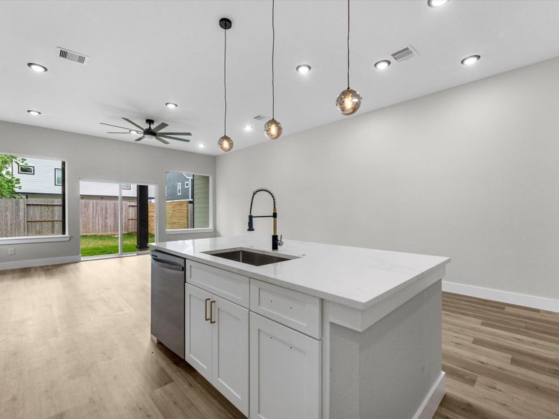 Furnished interior view inside a new home in , Houston (Image 8).