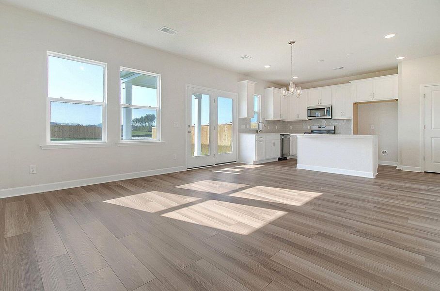 Spacious, unfurnished interior of a new home in Tea Farm: Lake Series, Ravenel (Image 12).