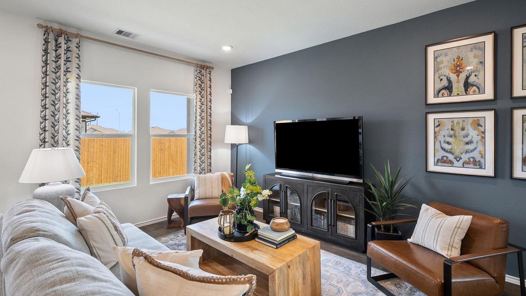 Furnished interior view inside a new home in Talavera, Kyle (Image 15). Furnished interior view inside a new home in Talavera, Kyle (Image 15).