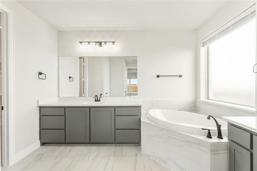 Furnished interior view inside a new home in Sutton Fields, Celina (Image 12).