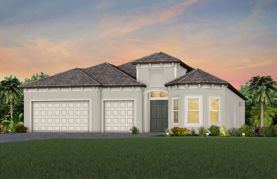 Representative exterior photo of a completed home built from the Layton by Del Webb in Explore Verona, Dade City, FL (Image 2). Representative exterior photo of a completed home built from the Layton by Del Webb in Explore Verona, Dade City, FL (Image 2).