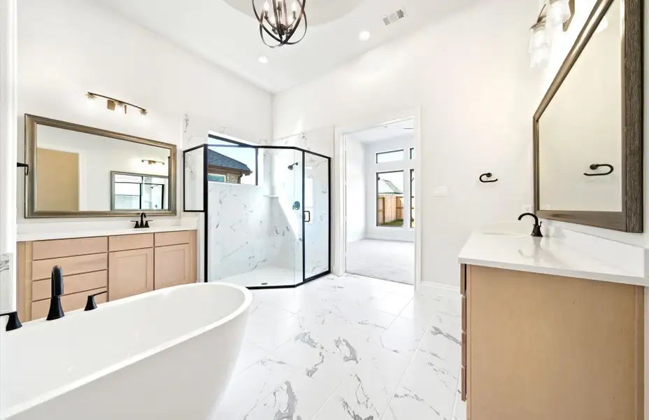 Furnished interior view inside a new home in The Highlands 55′, Porter (Image 6).