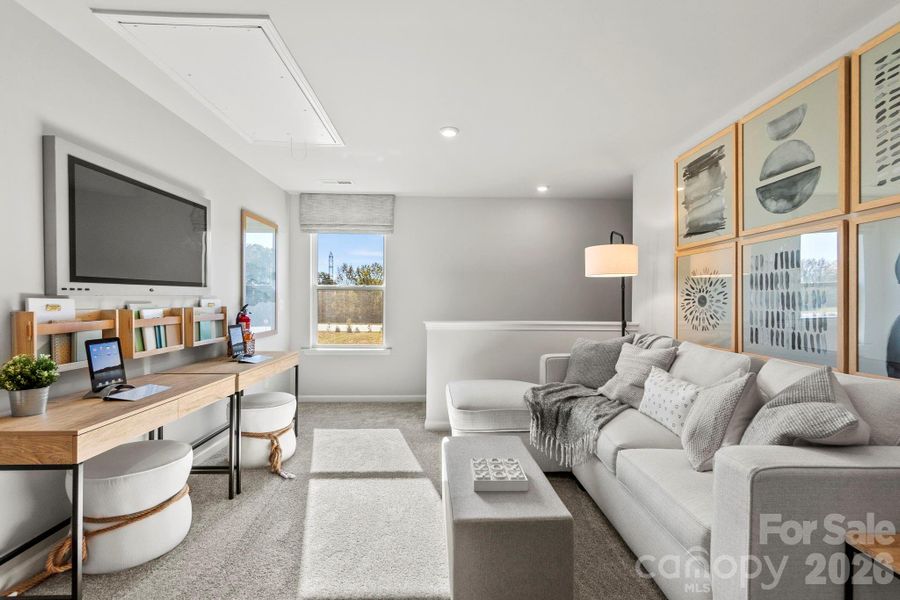 Furnished interior view inside a new home in The Meadows at Asbury Ridge, York (Image 21). Furnished interior view inside a new home in The Meadows at Asbury Ridge, York (Image 21).