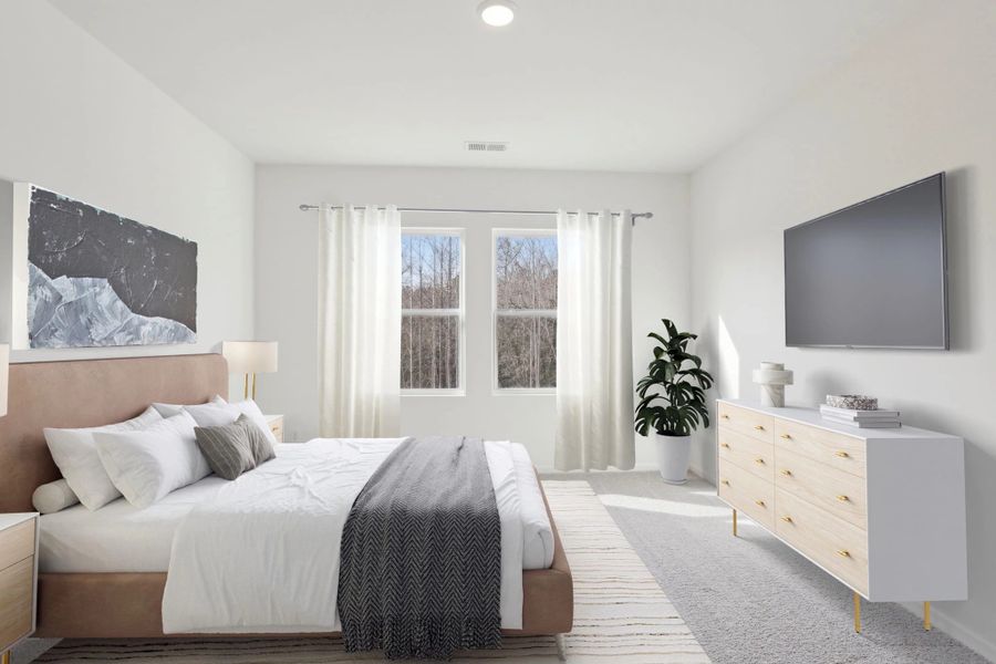 Representative furnished interior of a home built from the Luna by Starlight Homes in Crescent Mills, Wilson's Mills (Image 8).