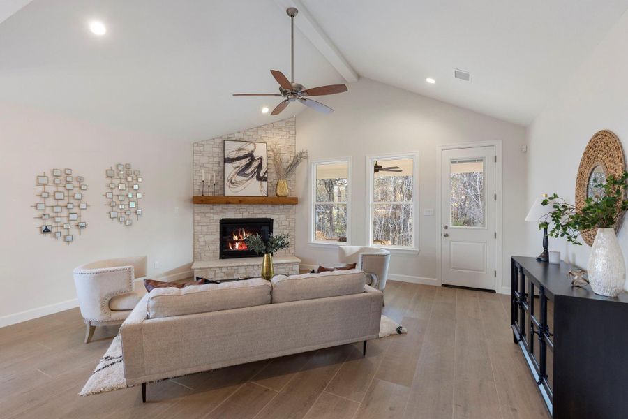 Furnished interior view inside a new home in , Brenham (Image 13).