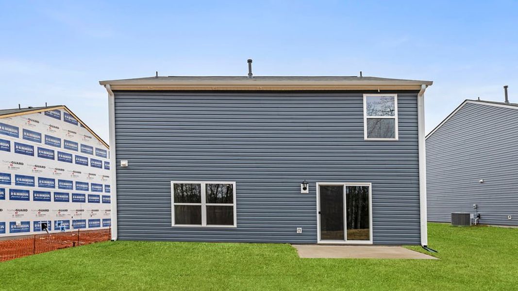 Exterior details and patio area of a home in Cedar Gap, Fountain Inn (Image 3).