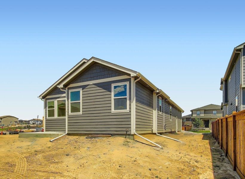 Representative exterior photo of a completed home built from the Pintail by View Homes in Buffalo Highlands – Commerce City, Commerce City, CO (Image 19).