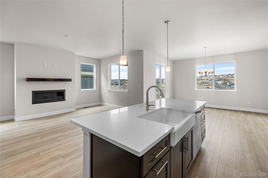 Furnished interior view inside a new home in , Castle Rock (Image 11).