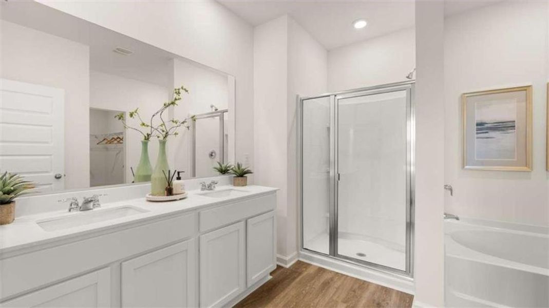 Furnished interior view inside a new home in The Preserve at Agricultural Village, Perry (Image 5).