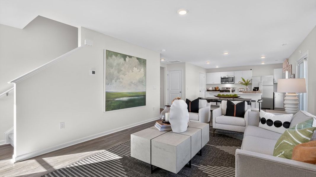 Furnished interior view inside a new home in Madeline Farm, New Bern (Image 18). Furnished interior view inside a new home in Madeline Farm, New Bern (Image 18).