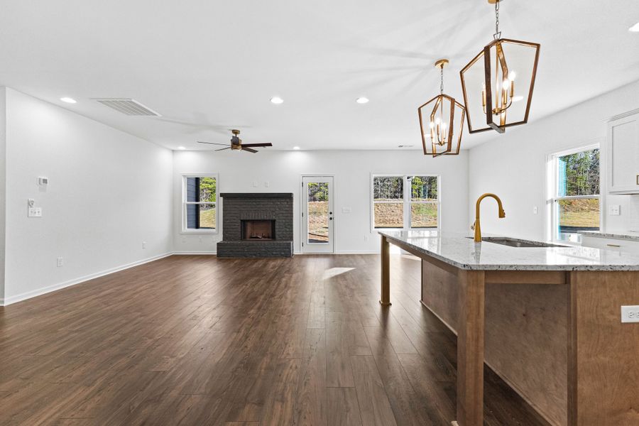 Furnished interior in a model home at Standing Oaks in Senoia (Image 4).