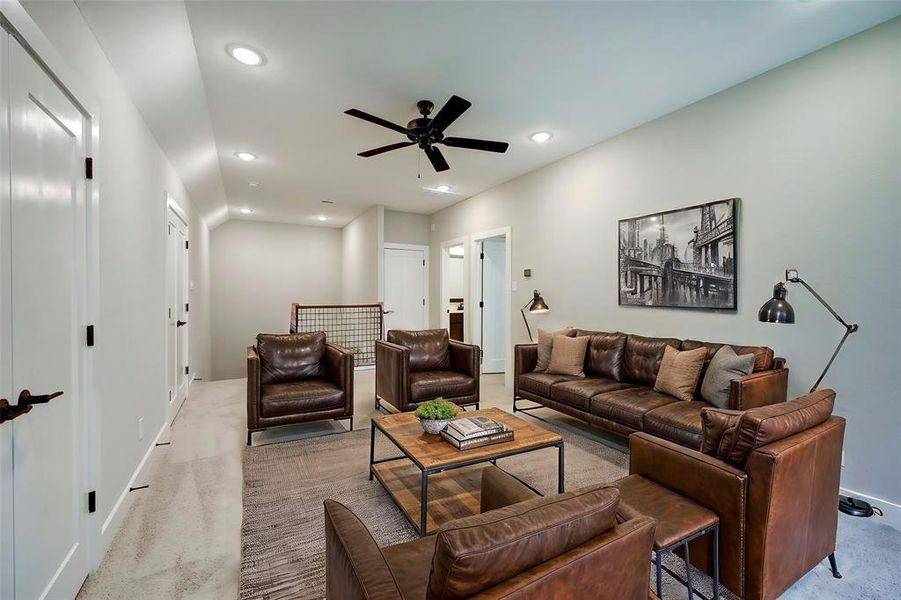 The whole family will love the expansive upstairs game room. This is a versatile space perfect for family fun or movie nights.