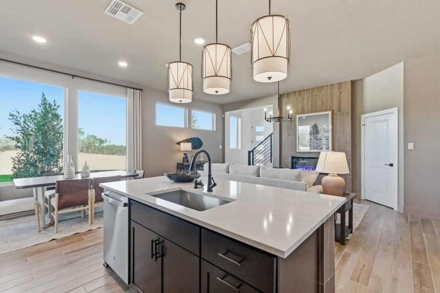 Furnished interior view inside a new home in Prominence, San Antonio (Image 15).
