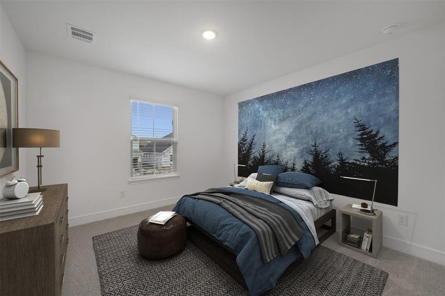 Furnished interior view inside a new home in Timberbrook, Justin (Image 24).