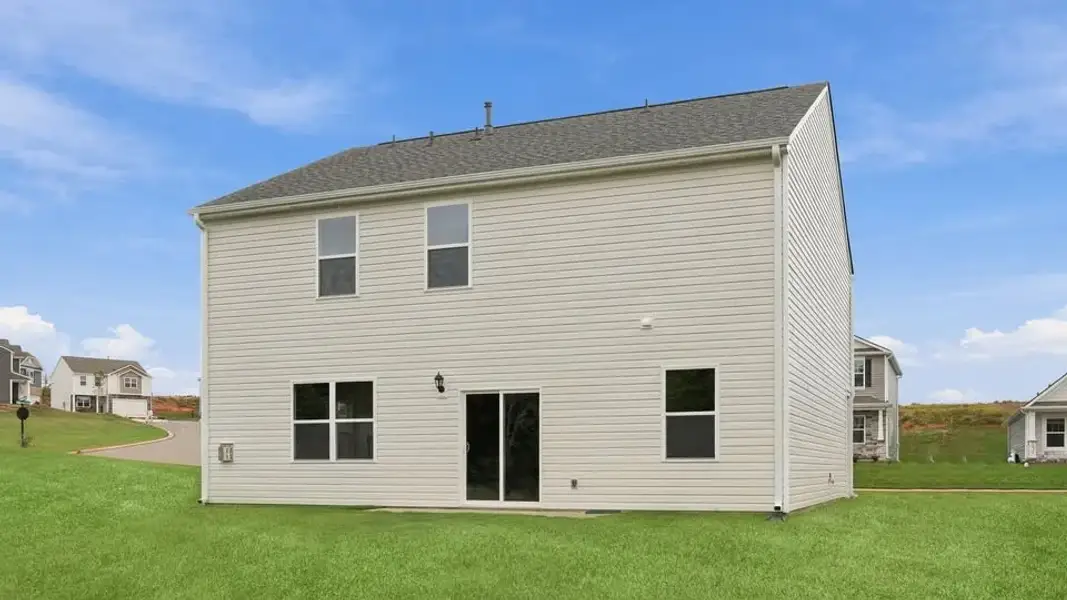 Exterior details and patio area of a home in Spring Ridge, Anderson (Image 4).