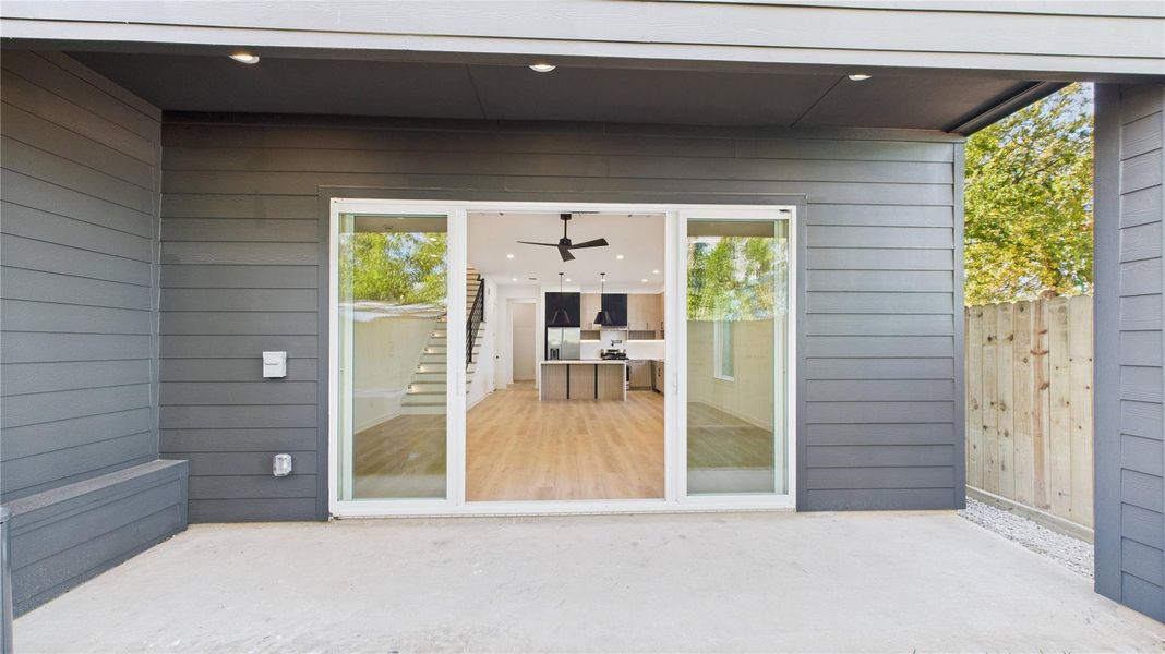 Back Patio with view to home interior