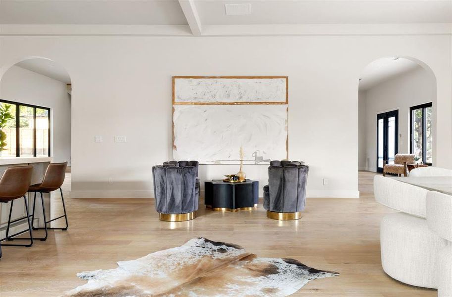 Furnished interior view inside a new home in , Dallas (Image 6).