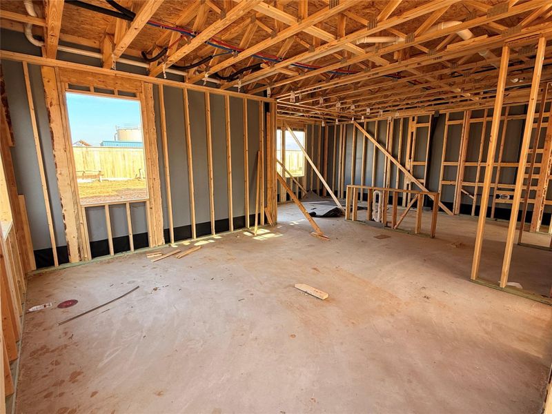 Living room open to kitchen Living room open to kitchen
