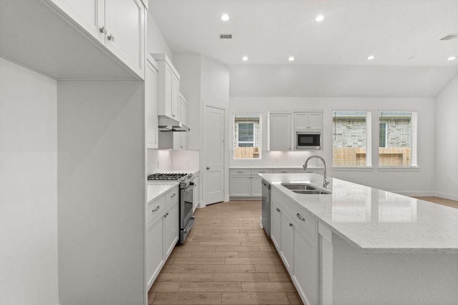 Furnished interior view inside a new home in The Woodlands Hills, Willis (Image 7).
