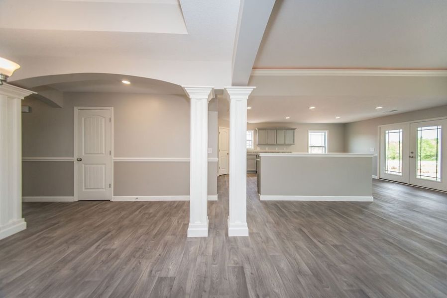 Representative unfurnished interior of a home built from the Beaumont by Enchanted Homes in Guadalupe Heights, Seguin (Image 39).