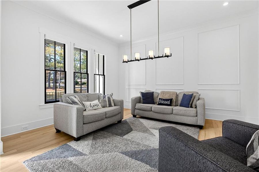 Furnished interior view inside a new home in , Marietta (Image 71).