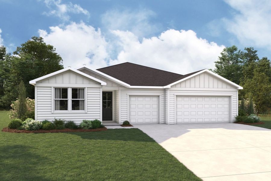 Representative exterior photo of a completed home built from the Saratoga by Mattamy Homes in Lakes at Bella Lago, Green Cove Springs, FL (Image 12).