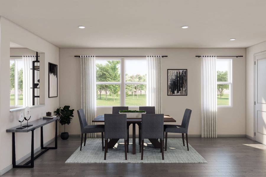 Representative furnished interior of a home built from the 4 by Tri Pointe Homes in Sugar Mill Village, Longmont (Image 33).
