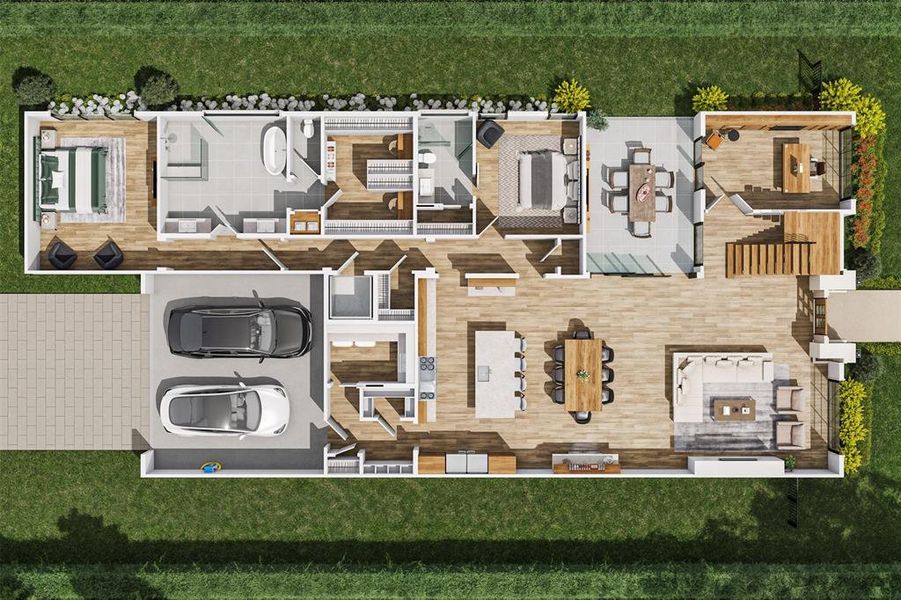 2D floor plan layout of this home in , Southlake, TX (Image 3). 2D floor plan layout of this home in , Southlake, TX (Image 3).